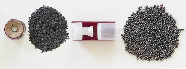 Federal shotgun shell components cutaway view.