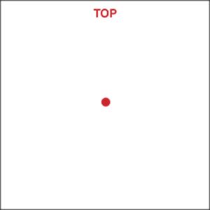 Red dot turkey shoot target