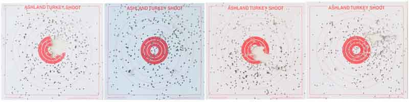 Bulls eye shot center gun patterns changing