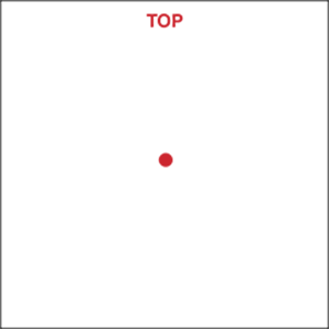 Small red dot center turkey target